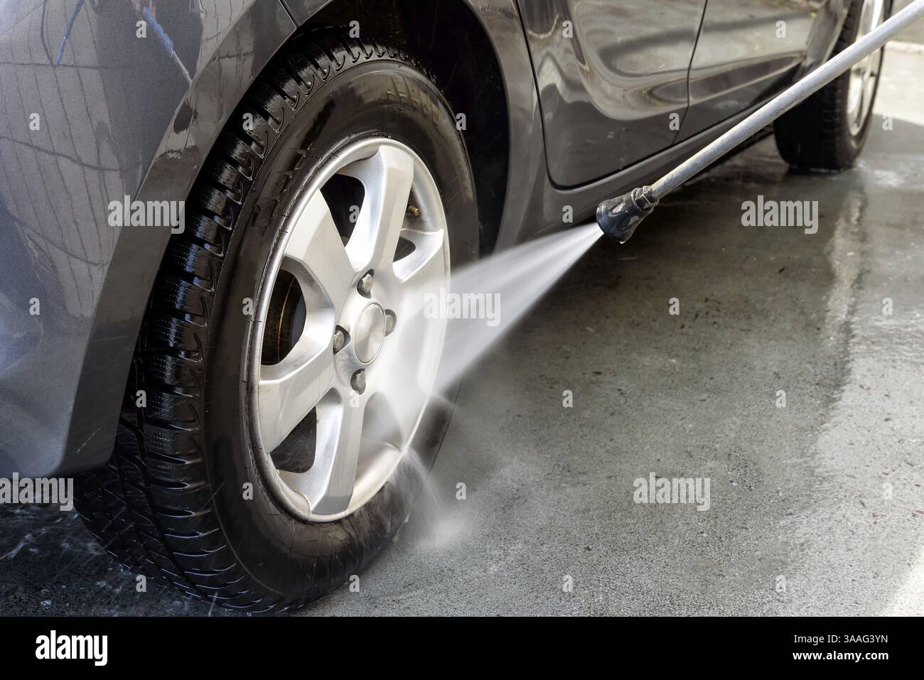 L autolavaggio Foto Stock