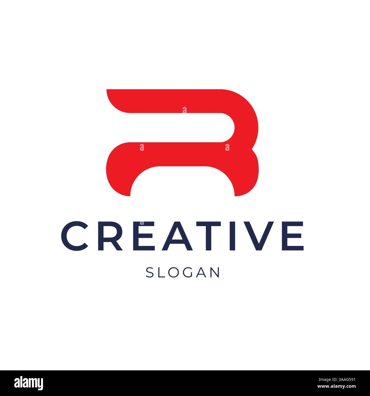 Design esclusivo e moderno con logo che forma la lettera R simbolo illustrazione vettoriale Illustrazione Vettoriale