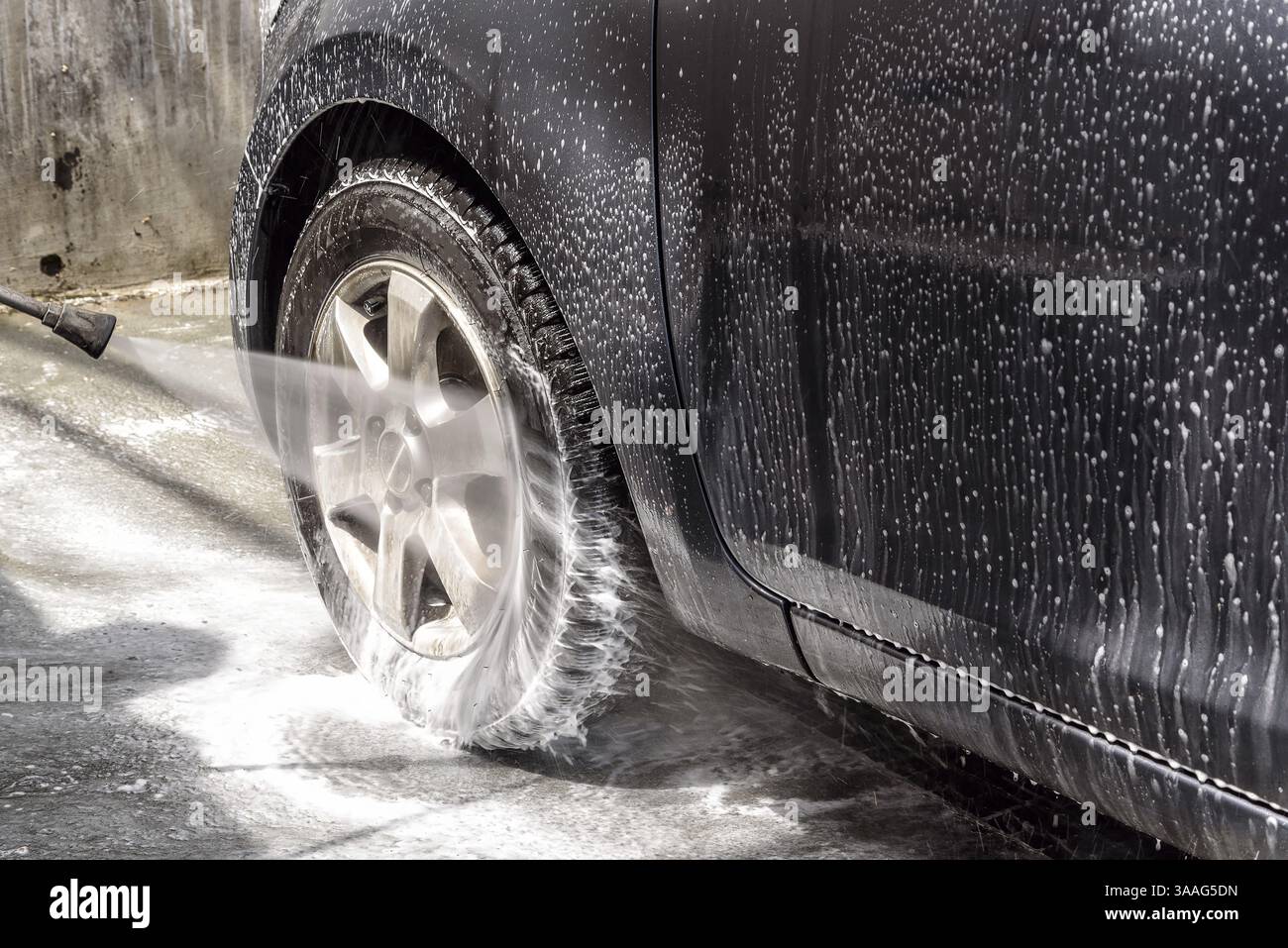 L autolavaggio Foto Stock