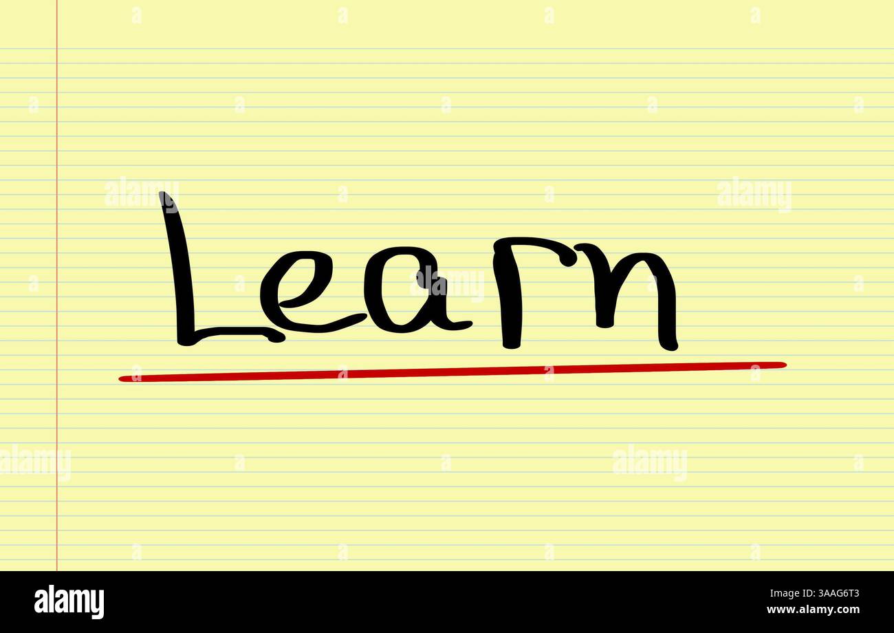 Imparare il concetto Foto Stock