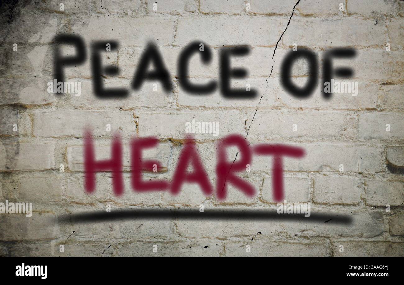 La pace del cuore Concept Foto Stock