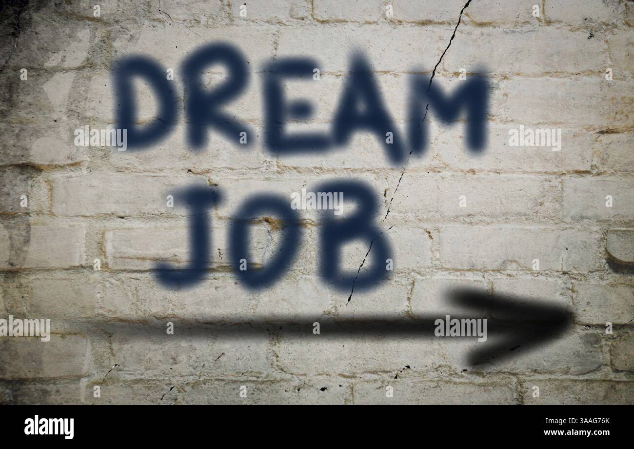Sogno il concetto di lavoro Foto Stock