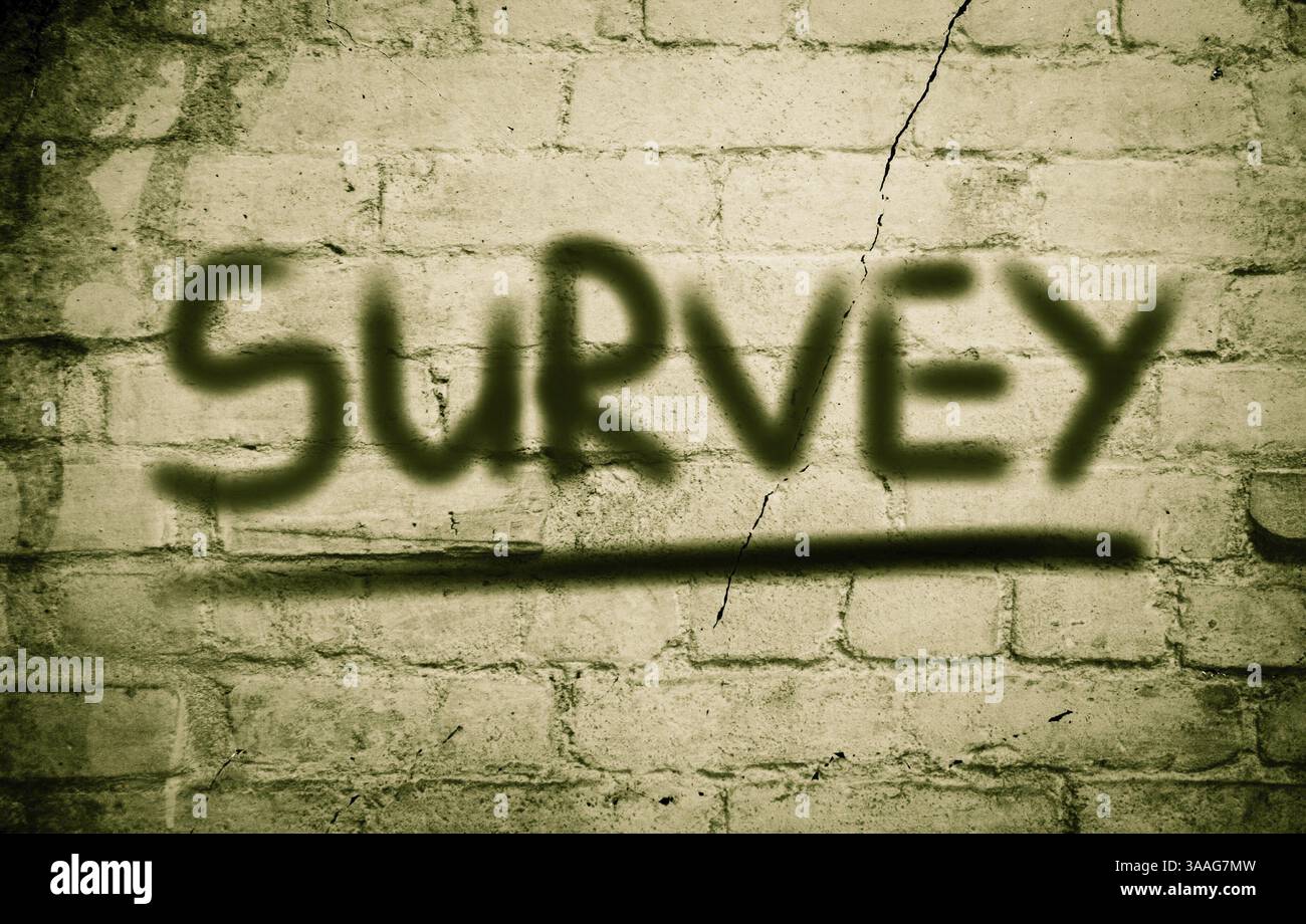 Concetto di indagine Foto Stock