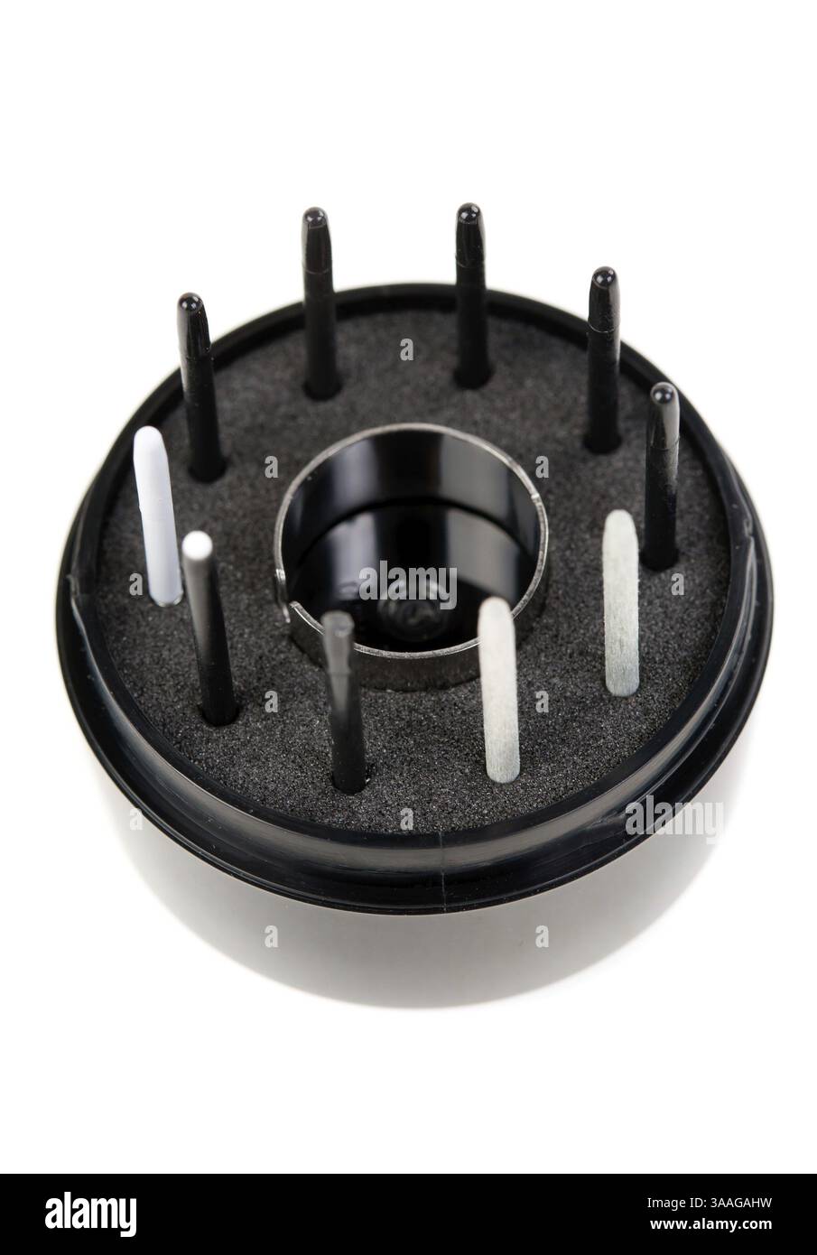 Suggerimenti per la penna sulla tavoletta nel piedistallo Foto Stock