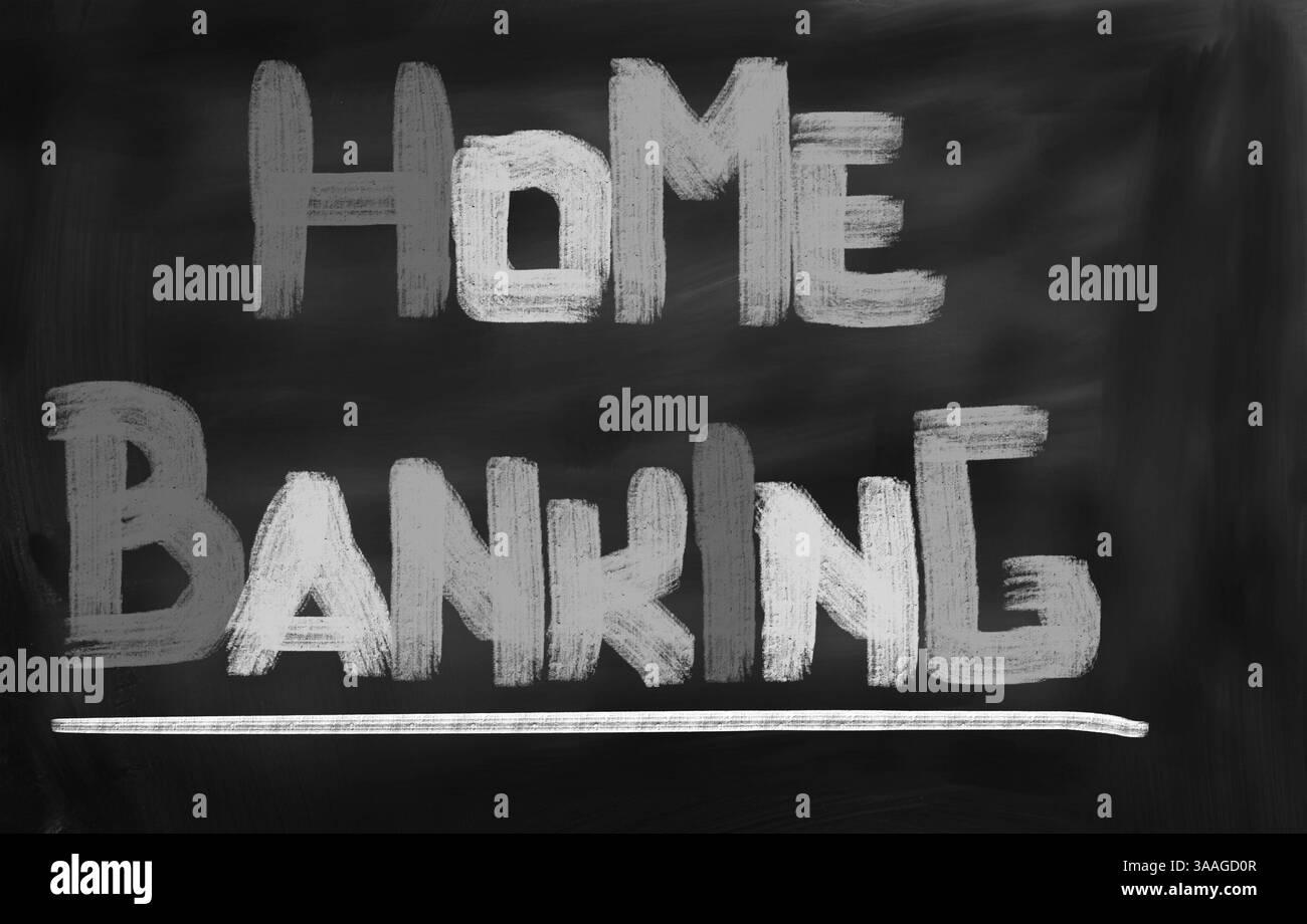Home Banking Concept Foto Stock