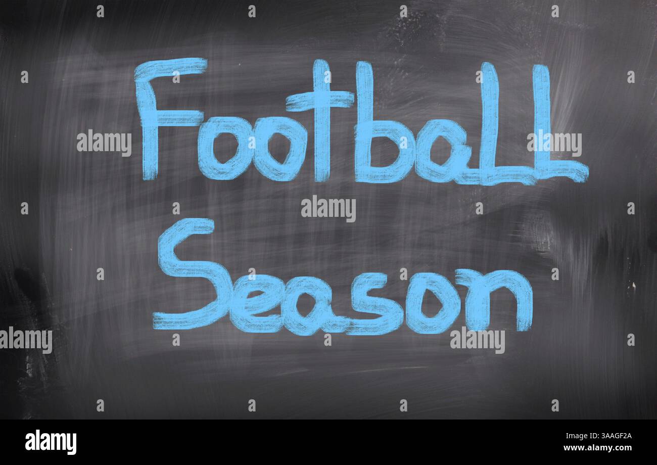 La stagione calcistica Concept Foto Stock