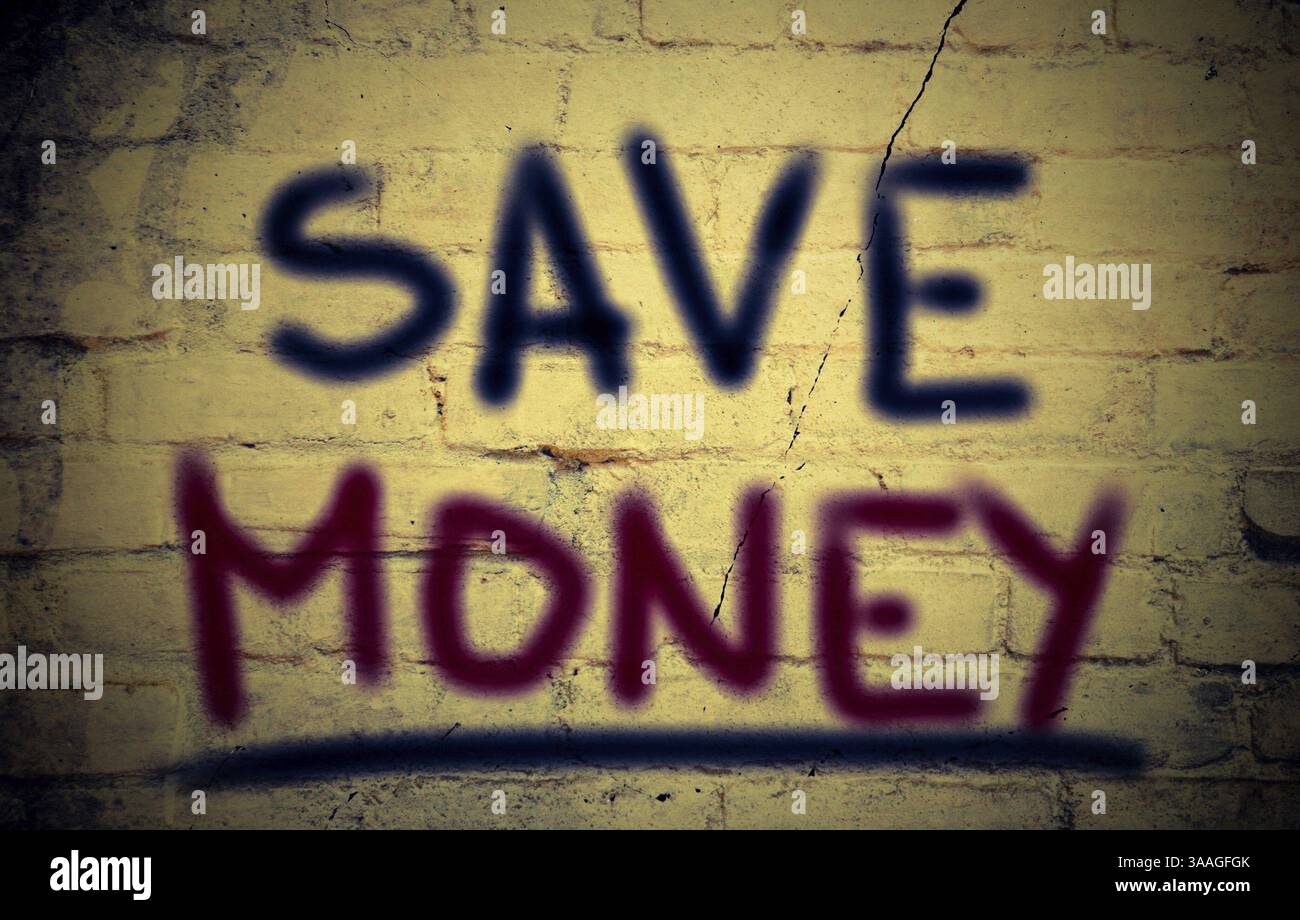 Risparmiare denaro Concept Foto Stock