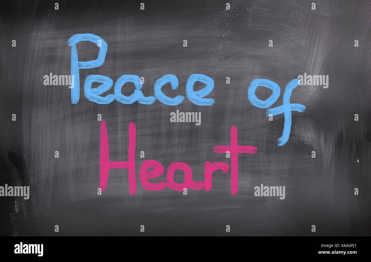 La pace del cuore Concept Foto Stock