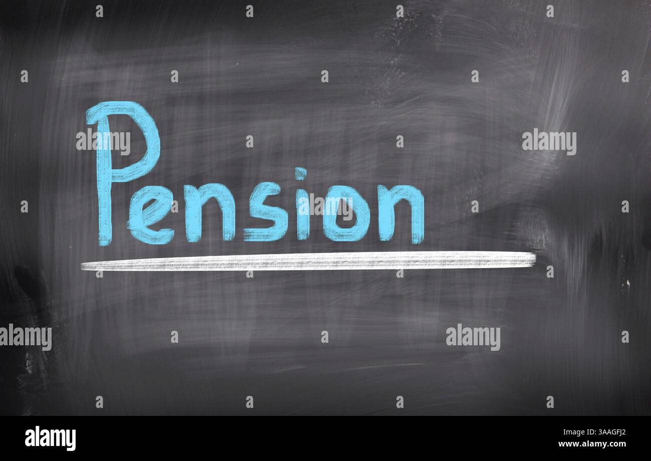Concetto di pensione Foto Stock