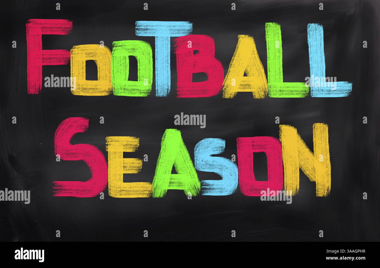 La stagione calcistica Concept Foto Stock