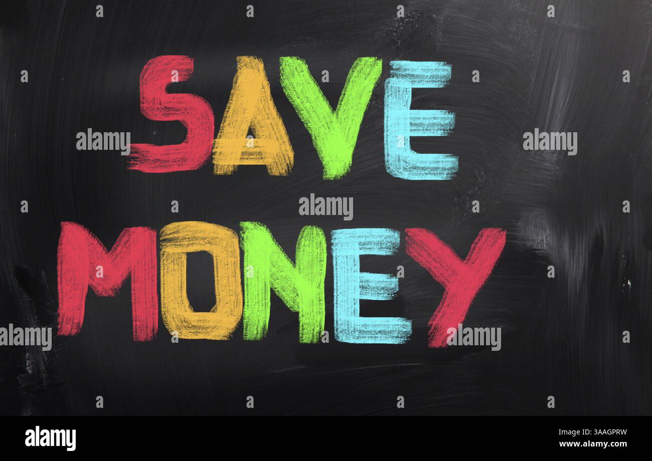 Risparmiare denaro Concept Foto Stock