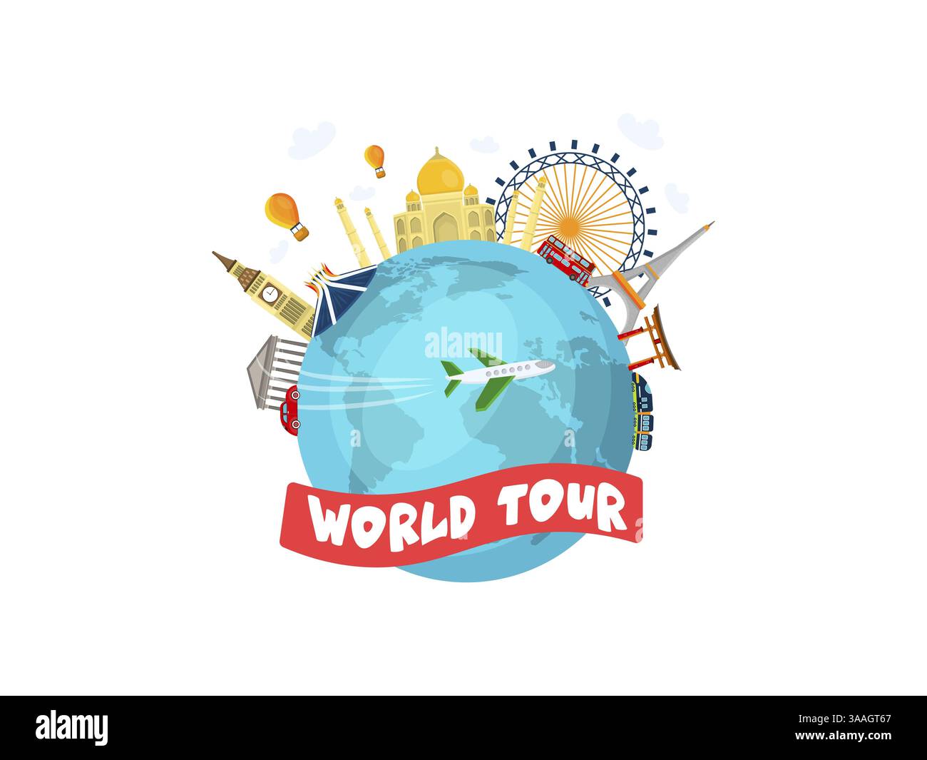 Tour mondiale di un giorno Foto Stock