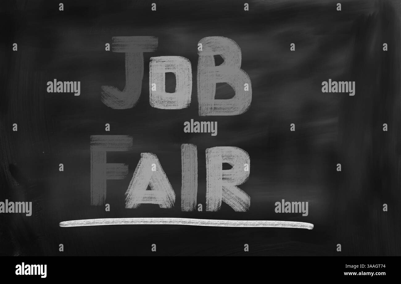 Fiera del lavoro nozione Foto Stock