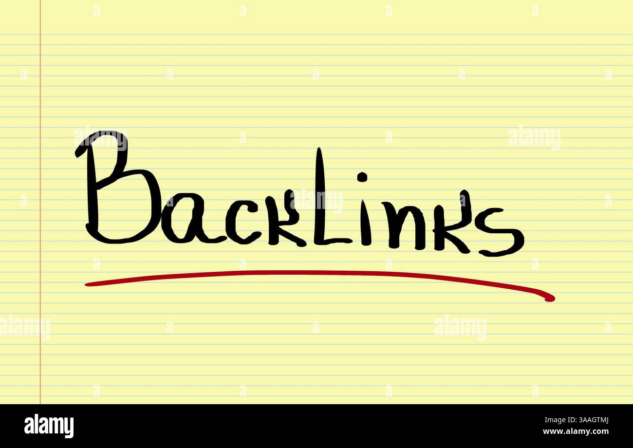 Backlinks Concept Foto Stock