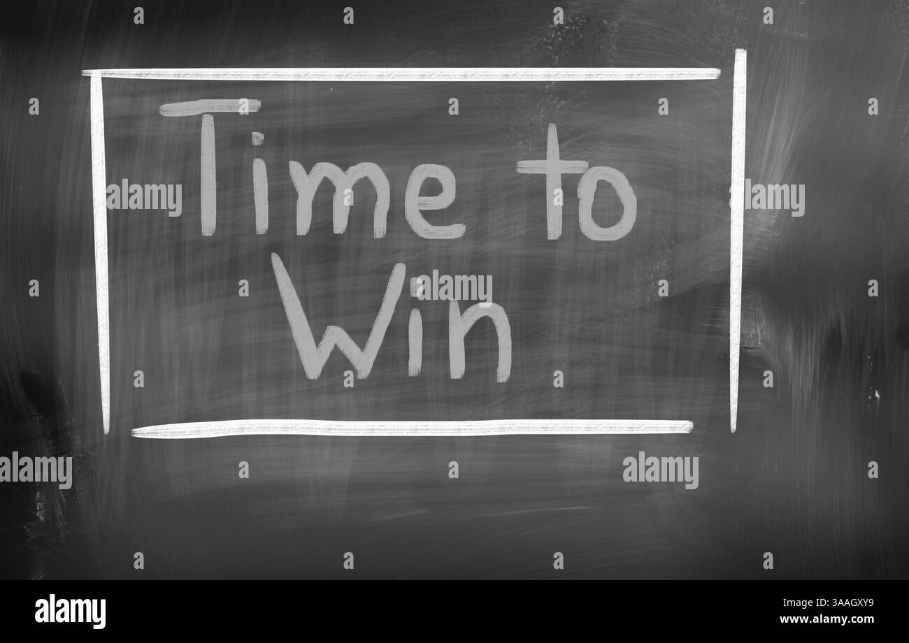 È tempo di vincere Concept Foto Stock