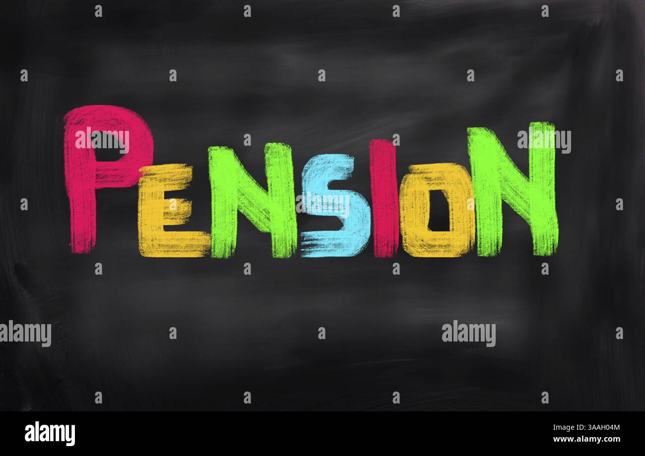 Concetto di pensione Foto Stock