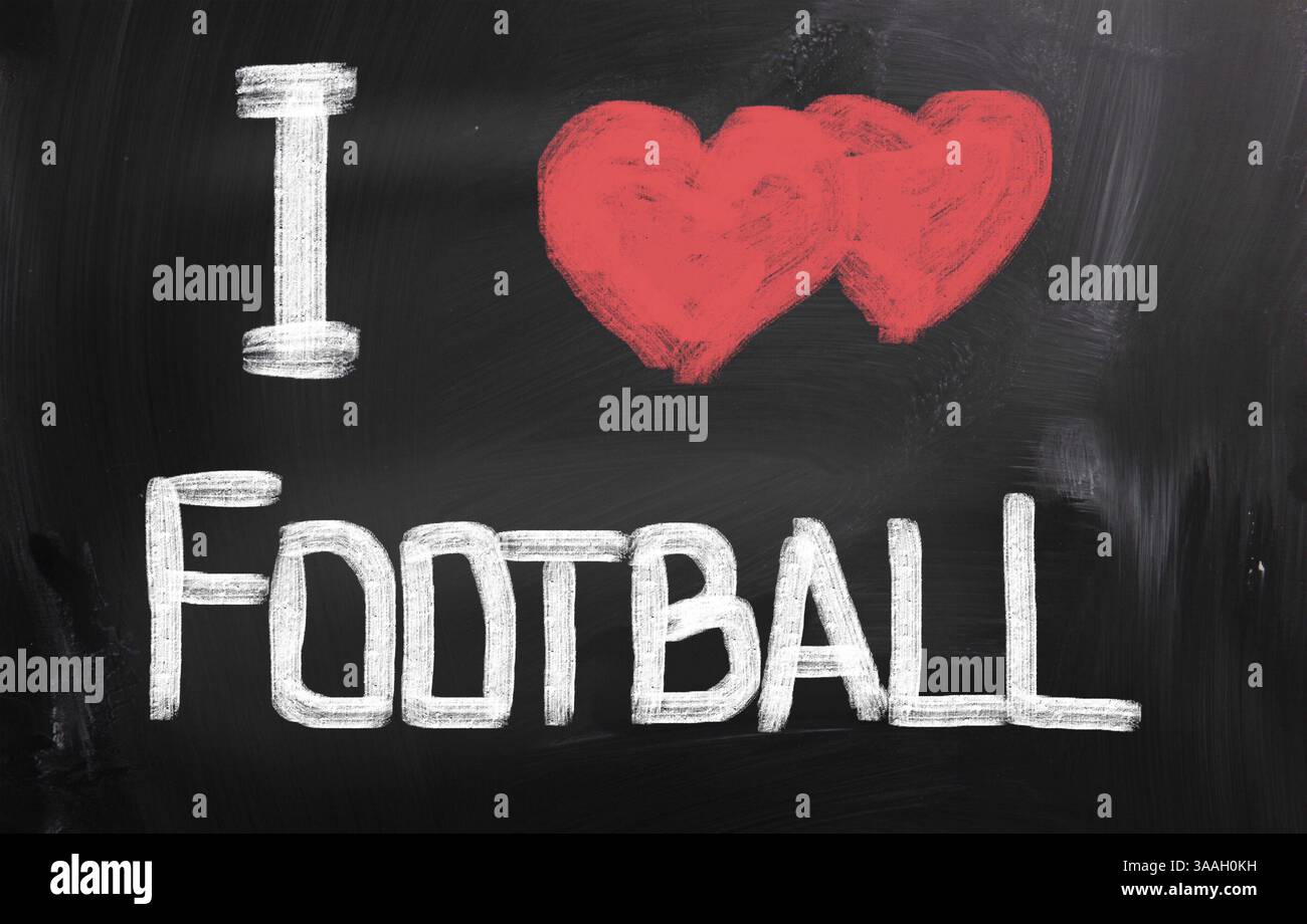 Mi piace il concetto di calcio Foto Stock
