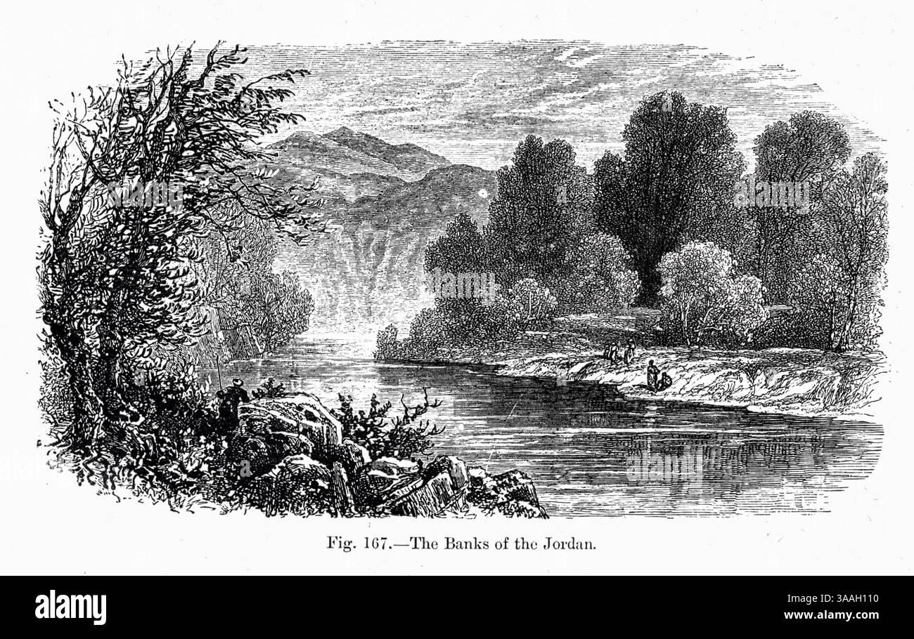 Rive del fiume Giordano dal libro Graven in the Rock : or, The Historical accurate of the Bible confirmed by reference to the Assyrian and Egyptian Monuments in the British Museum and other by Kinns, Samuel, 1826-1903 data di pubblicazione 1891 Foto Stock Rive del fiume Giordano dal libro Graven in the Rock : or, The Historical accurate of the Bible confirmed by reference to the Assyrian and Egyptian Monuments in the British Museum and other by Kinns, Samuel, 1826-1903 data di pubblicazione 1891 Foto Stock