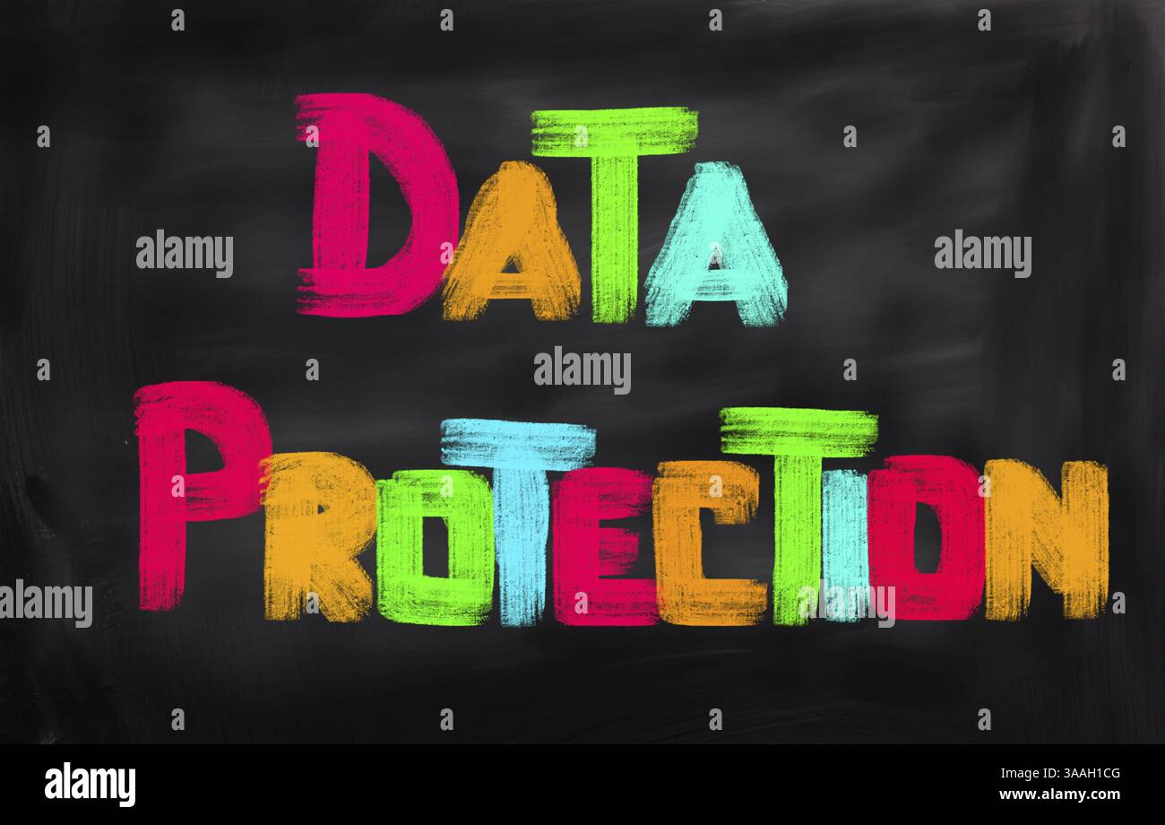 Protezione dei dati concetto Foto Stock
