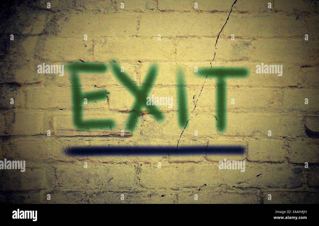 Concetto di uscita Foto Stock