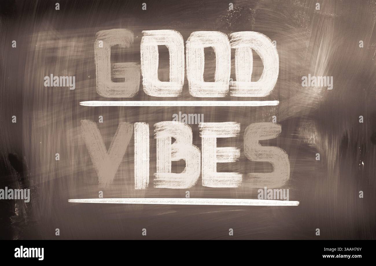 Good Vibes Concept Foto Stock