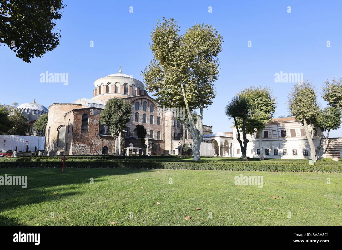 Il famoso e bellissimo Palazzo Topkapi a Istanbul, Turchia, Asia Foto Stock
