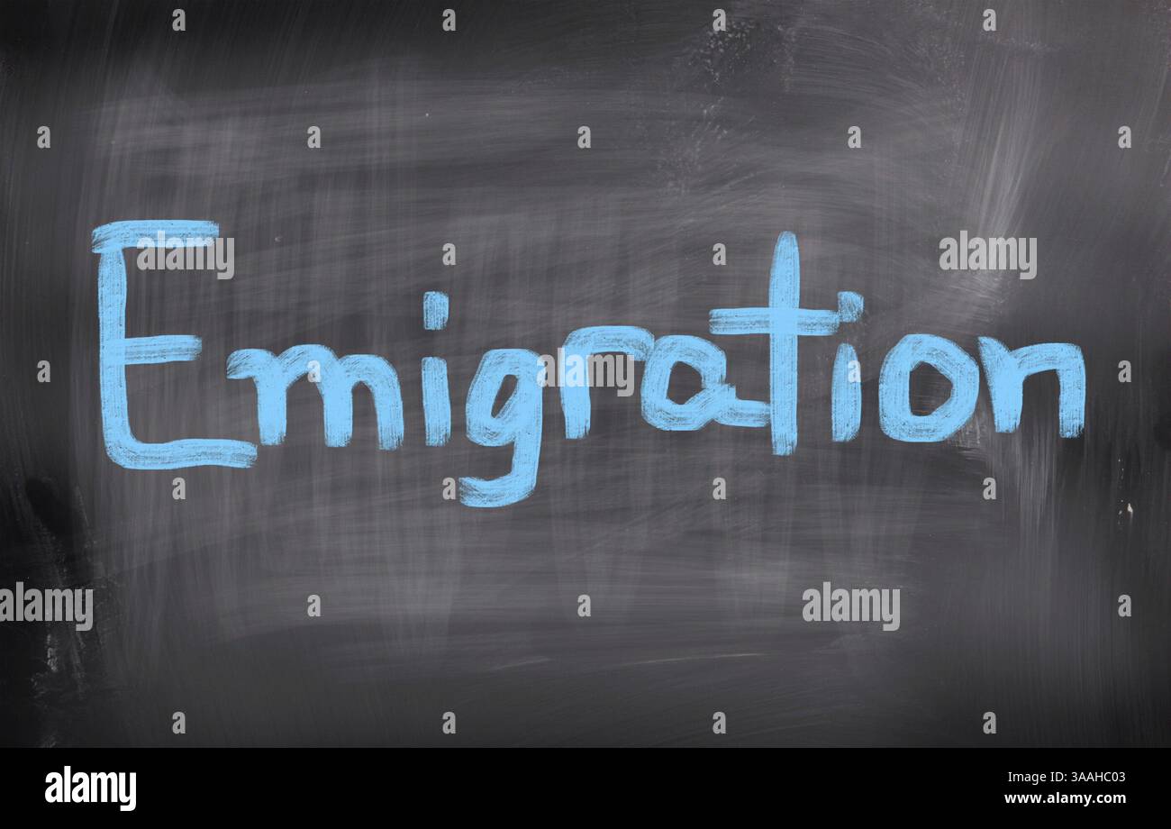 Concetto di migrazione Foto Stock