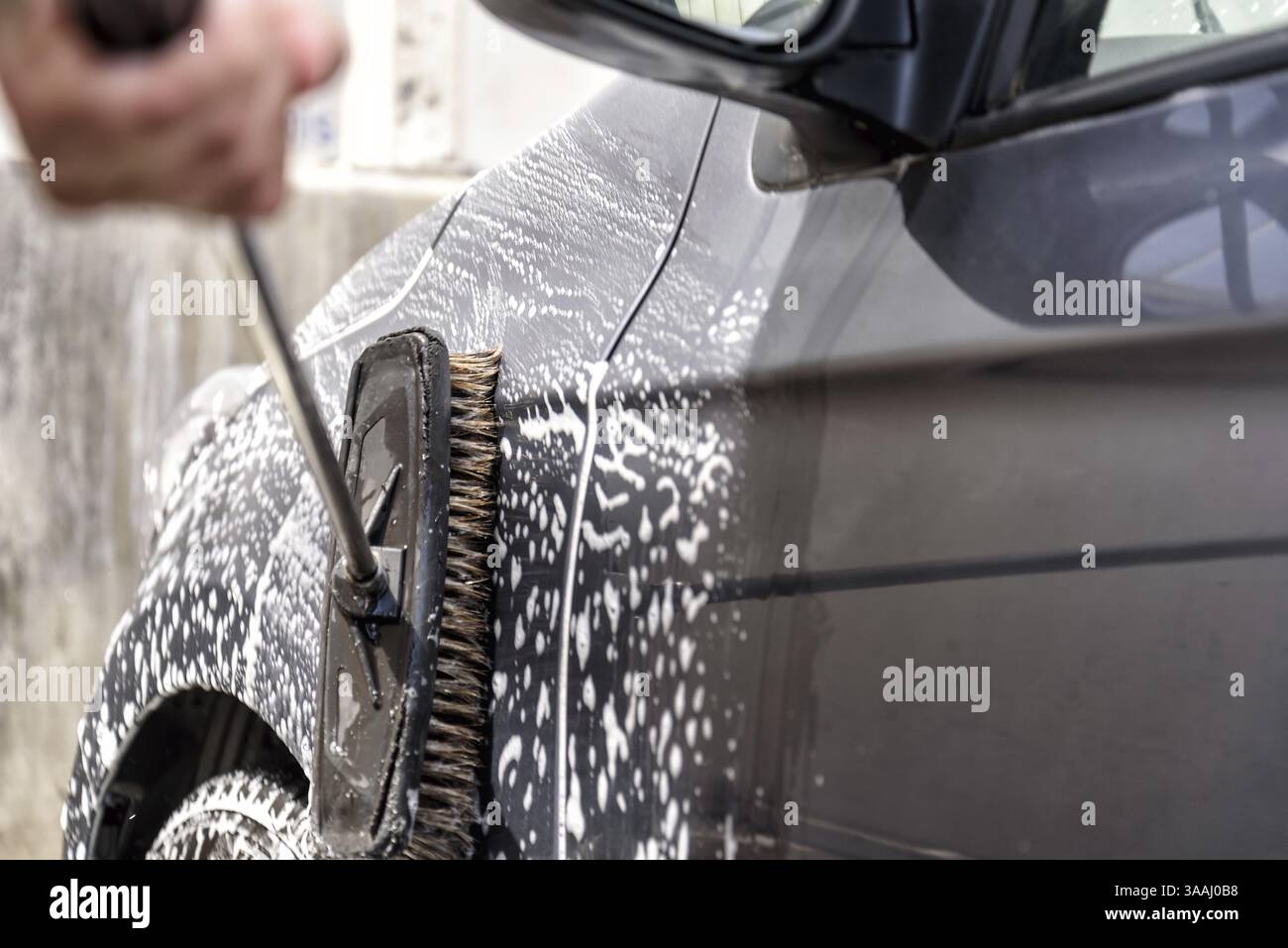 L autolavaggio Foto Stock