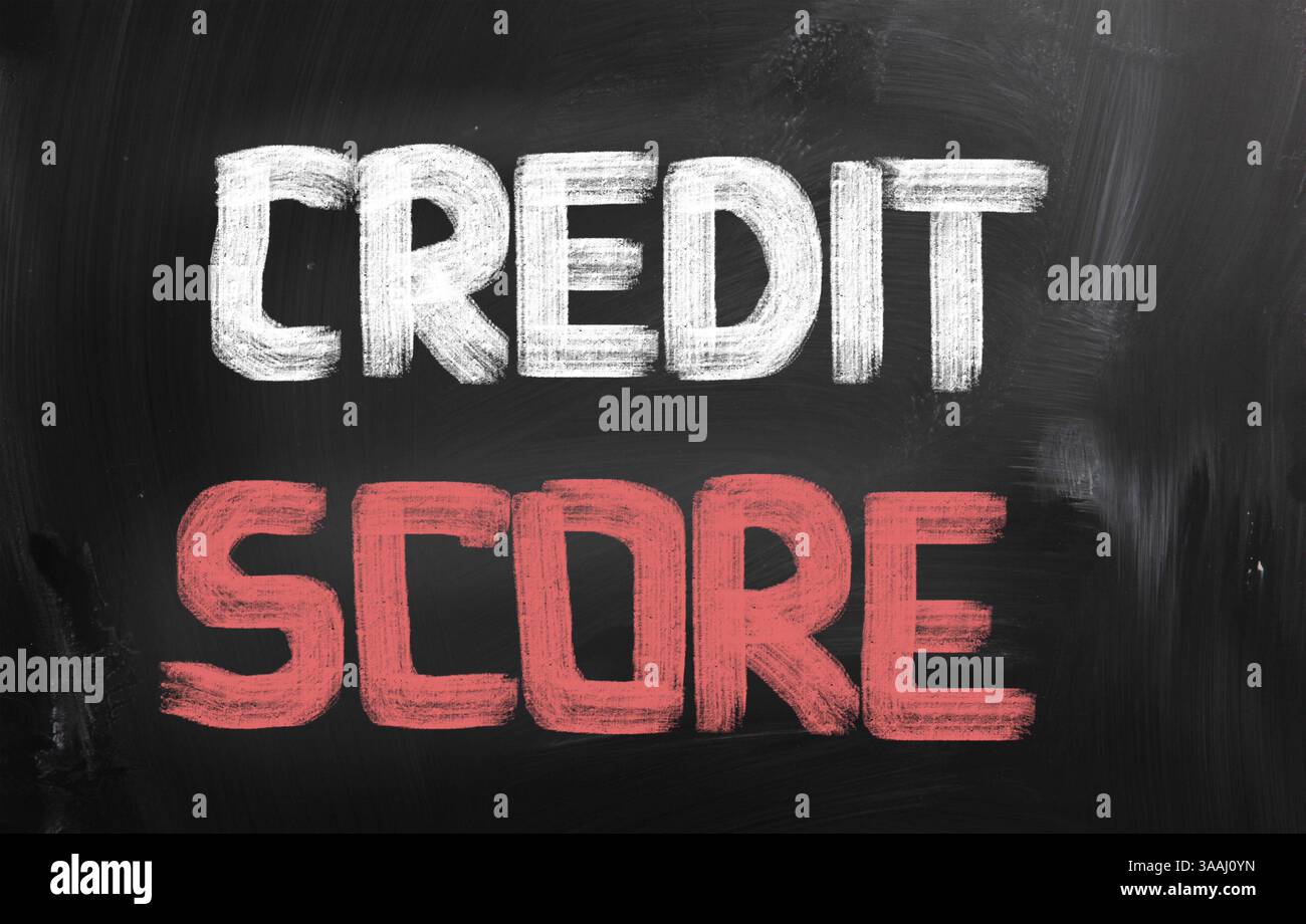 Punteggio di credito concetto Foto Stock