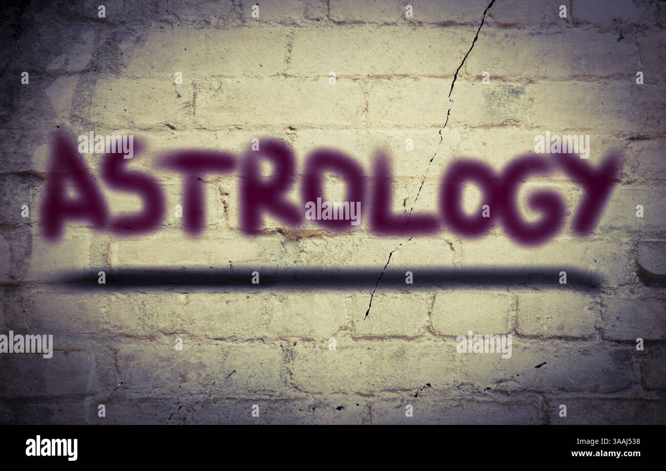 Concetto di astrologia Foto Stock