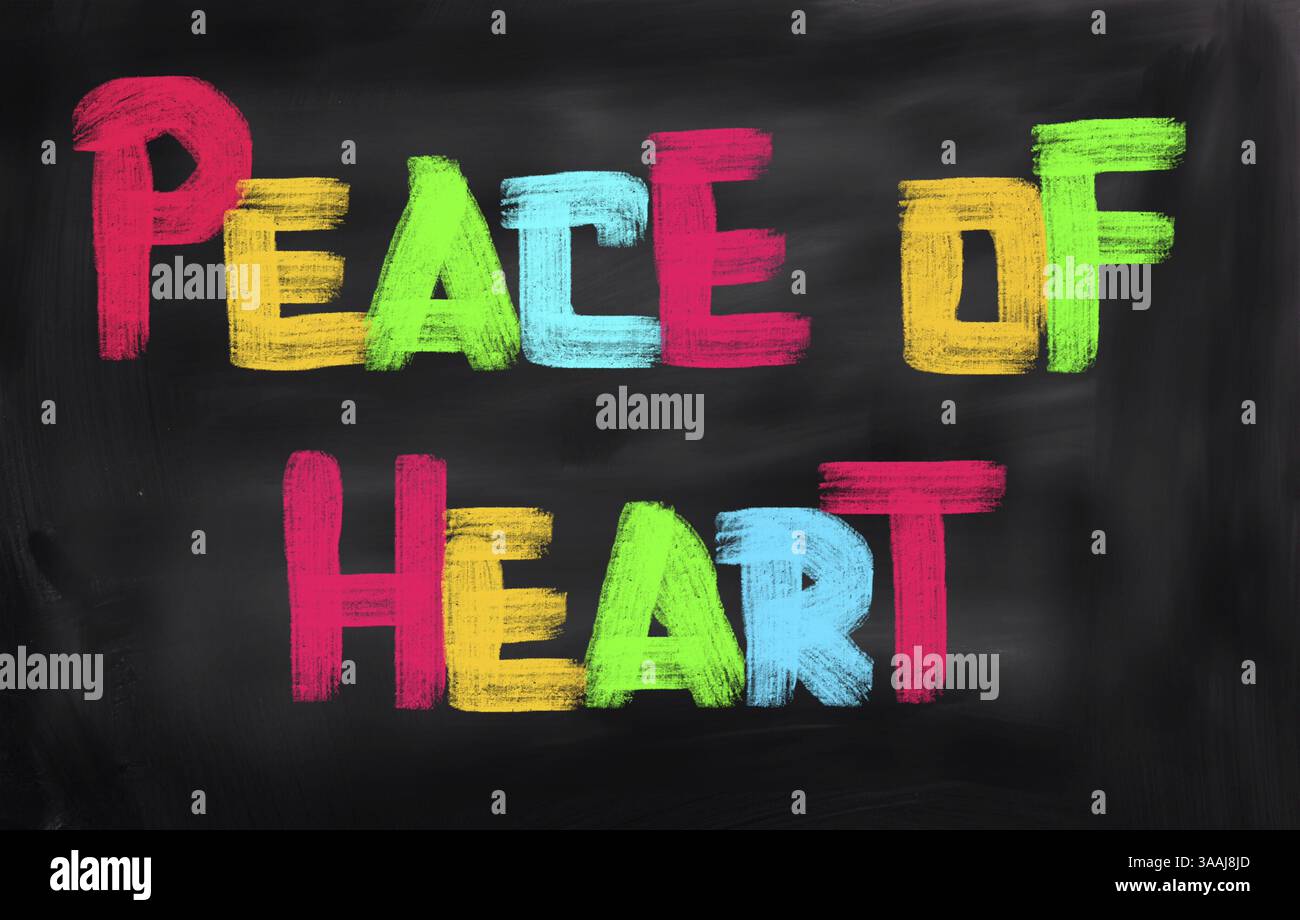 La pace del cuore Concept Foto Stock