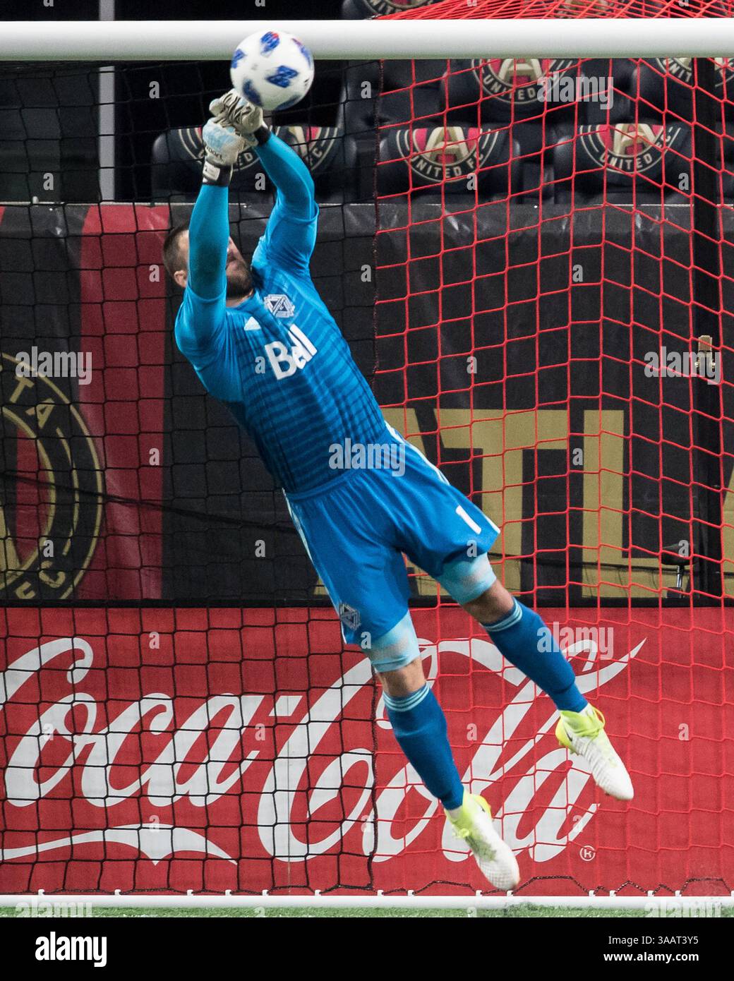 17 marzo 2018 - Atlanta, GA, Stati Uniti - Atlanta, GA - 17 marzo 2018: Atlanta United FC vs Vancouver Whitecaps FC al Mercedes-Benz Stadium. (Immagine di credito: © Steven Limentani/ISIPhotos via ZUMA Wire) Foto Stock