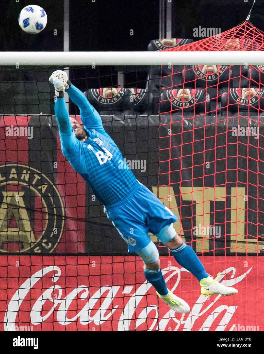 17 marzo 2018 - Atlanta, GA, Stati Uniti - Atlanta, GA - 17 marzo 2018: Atlanta United FC vs Vancouver Whitecaps FC al Mercedes-Benz Stadium. (Immagine di credito: © Steven Limentani/ISIPhotos via ZUMA Wire) Foto Stock