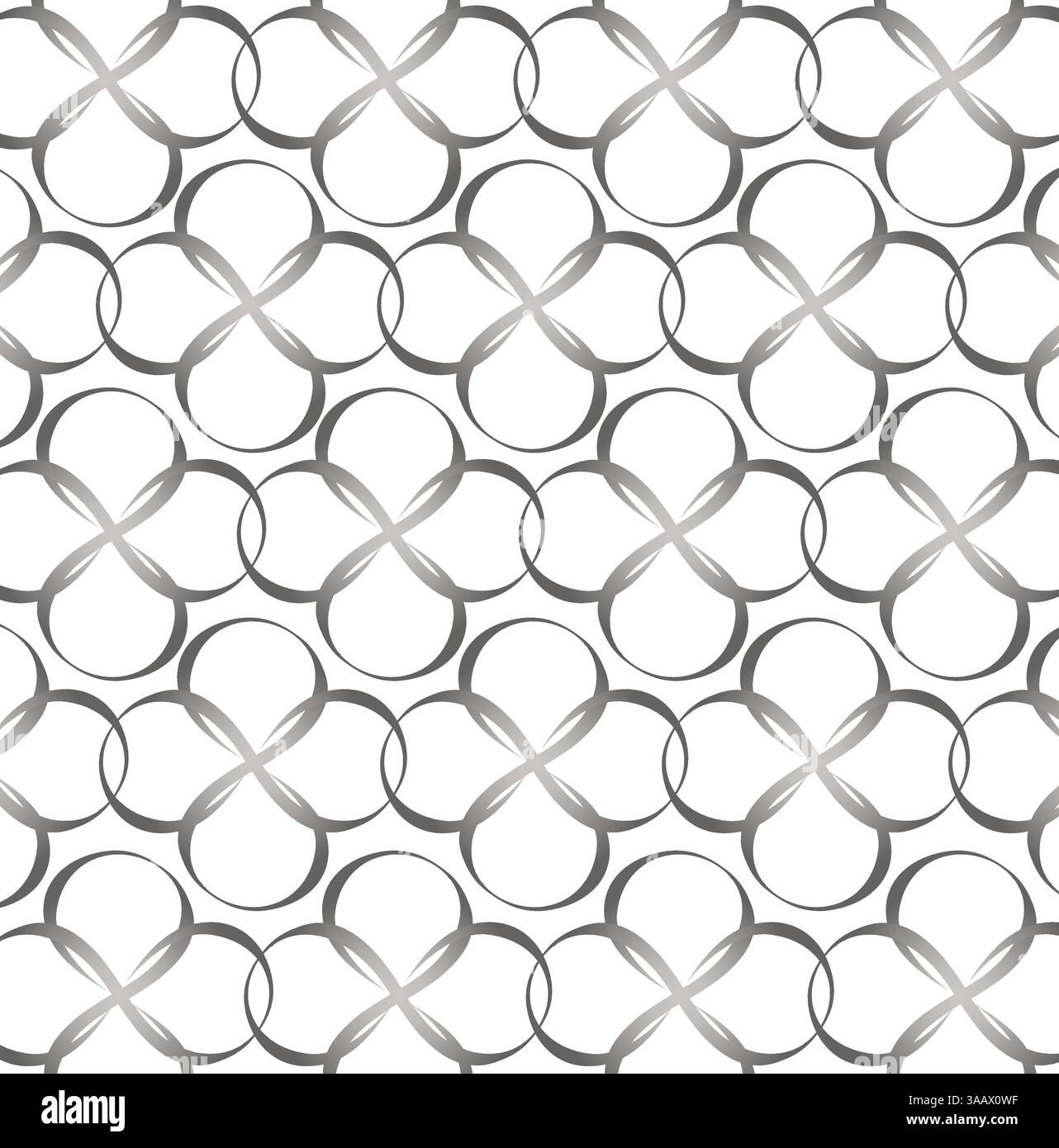 Motivo Silver Colors Abstract Infinity Cross Monogram Style Network Decorative Ornament Illustrazione Vettoriale