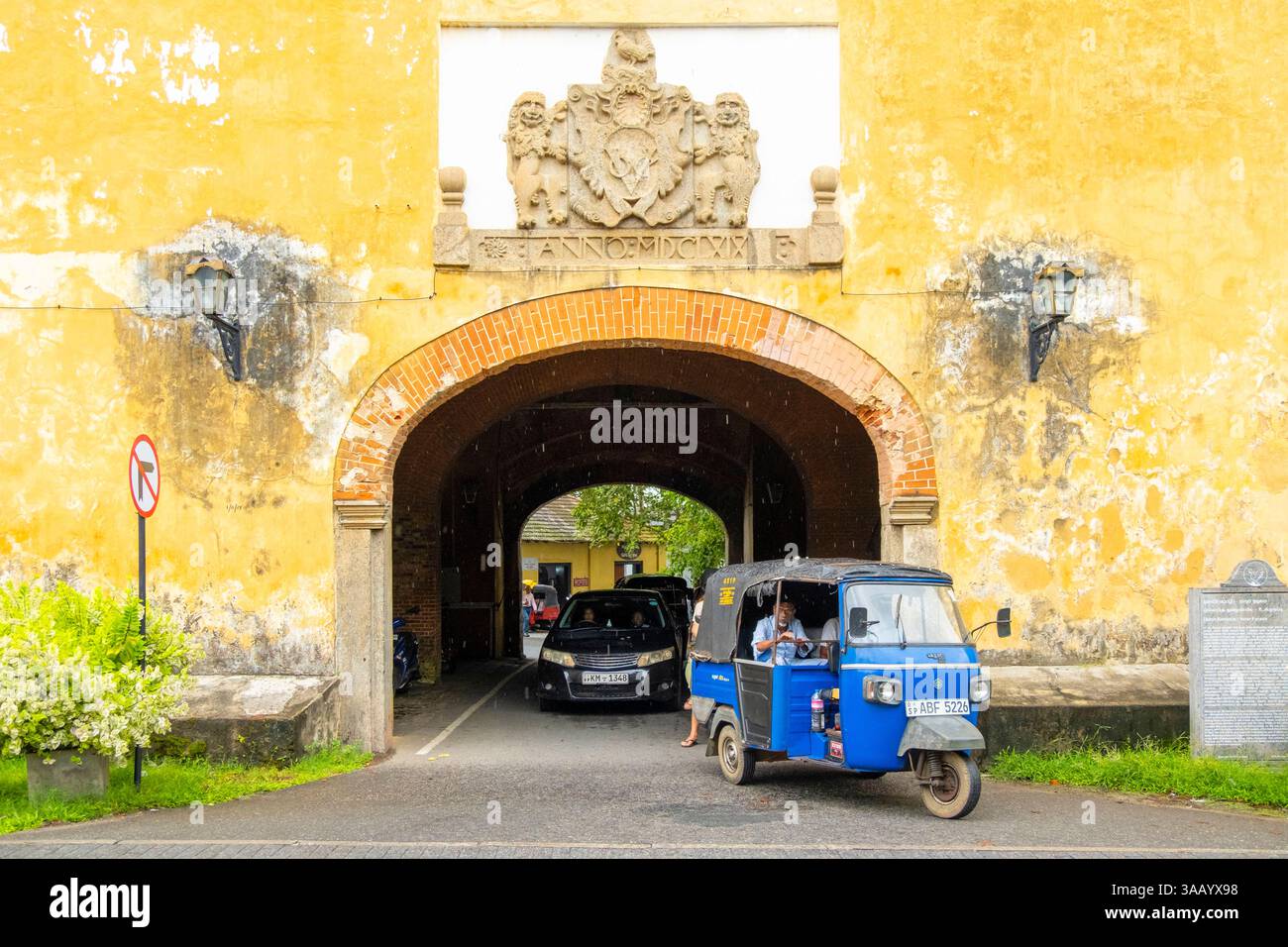 Sri Lanka, Provincia meridionale, Galle, Galle Fort o Dutch Fort, centro storico dichiarato Patrimonio dell'Umanità dall'UNESCO, il Museo marittimo Nazionale ospitato nei magazzini dell'ex compagnia olandese delle Indie Orientali Foto Stock