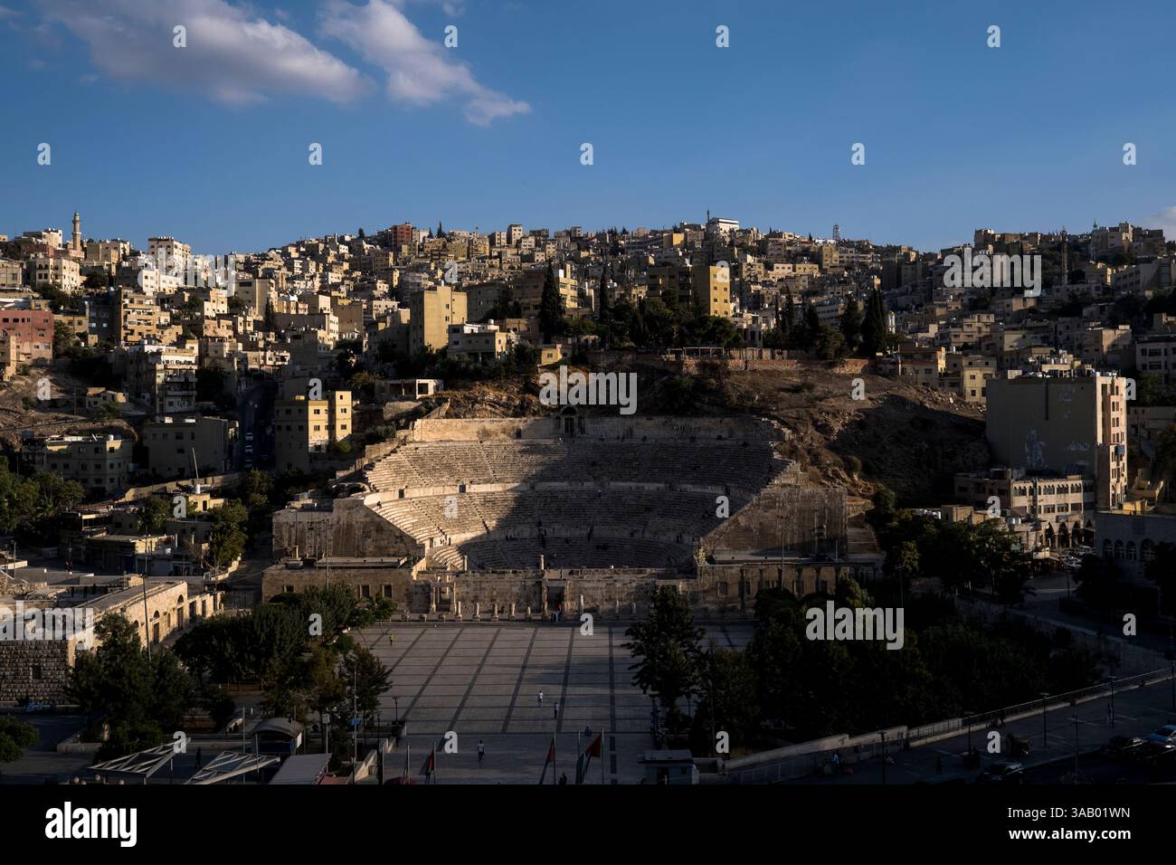 AMMAN, GIORDANIA - 10 SETTEMBRE 2021: Teatro romano nella città vecchia di Amman. CREDITO: Daniel Rodrigues Foto Stock