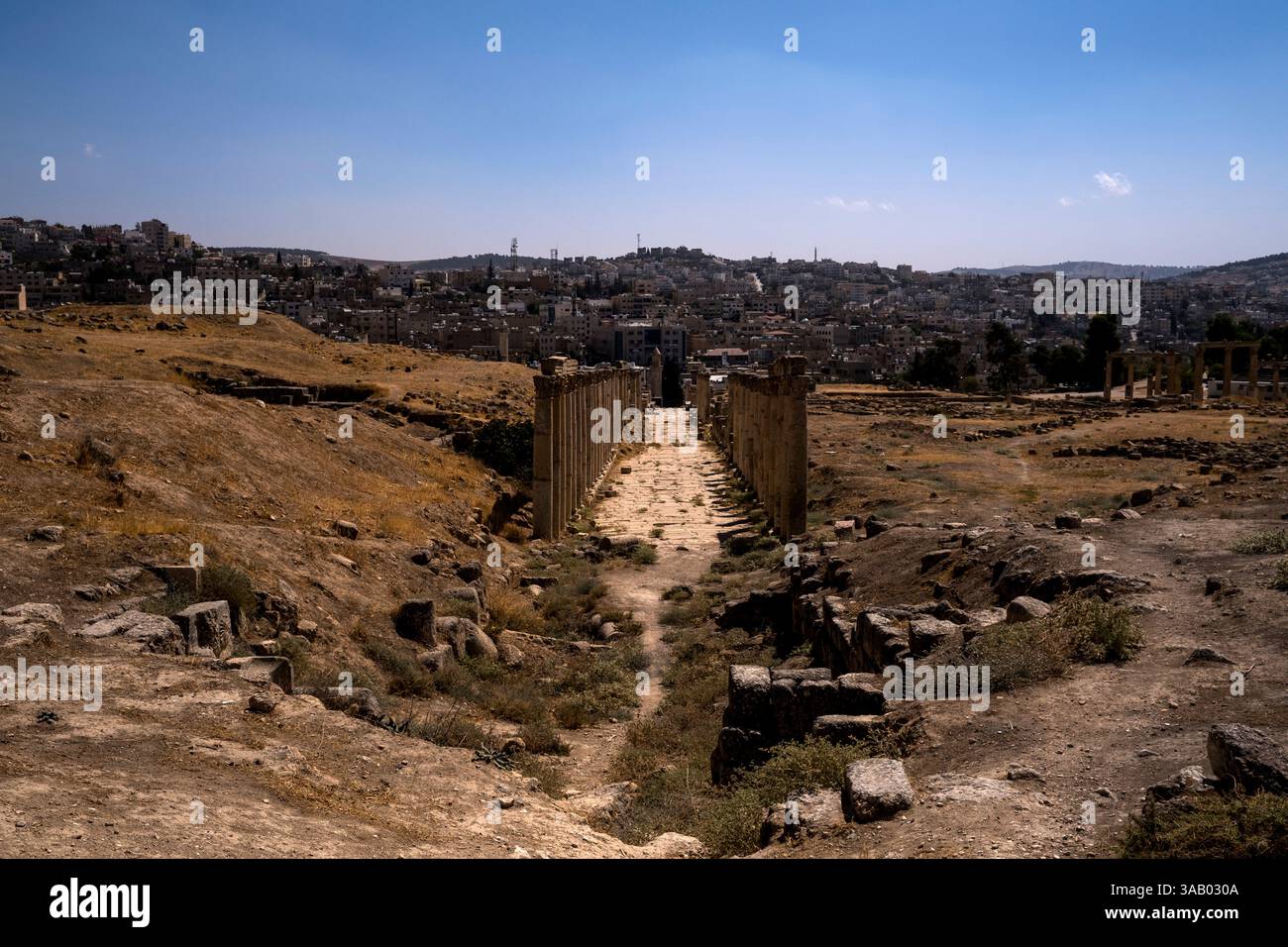 JERASH, GIORDANIA - 10 SETTEMBRE 2021: Il sito archeologico di Jerash. CREDITO: Daniel Rodrigues Foto Stock