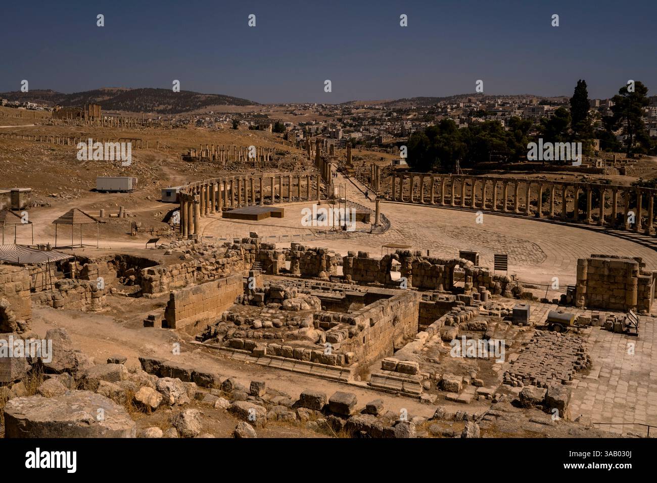 JERASH, GIORDANIA - 10 SETTEMBRE 2021: Il sito archeologico di Jerash. CREDITO: Daniel Rodrigues Foto Stock
