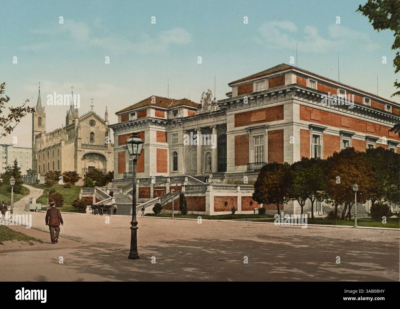 Stampa fotocromatica d'epoca del Museo Nazionale del Prado di Madrid, Spagna. Foto Stock