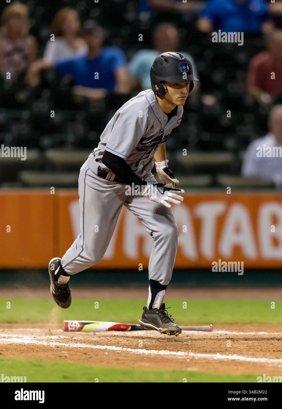 23 maggio 2018: T.J. Black (1) interno dell'Arkansas centrale durante i Southland Conference Championships 2018. Partita 4: Houston Baptist University vs Central Arkansas al Constellation Field Sugar Land, Texas. Houston Baptist ha vinto in sette inning 14 - 4 (Credit Image: &Copy; Maria Lysaker/CSM via ZUMA Wire) Foto Stock