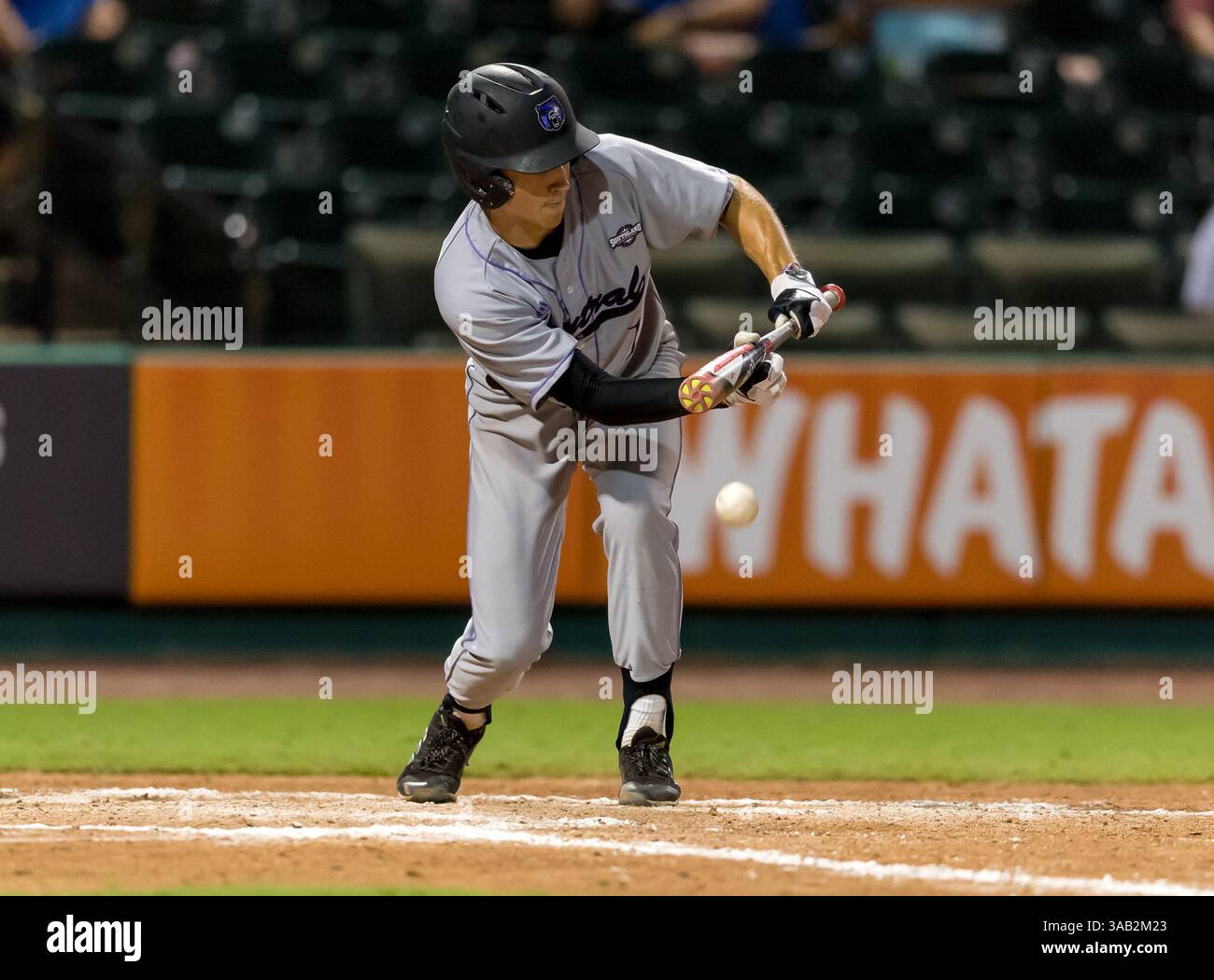 23 maggio 2018: T.J. Black (1) interno dell'Arkansas centrale durante i Southland Conference Championships 2018. Partita 4: Houston Baptist University vs Central Arkansas al Constellation Field Sugar Land, Texas. Houston Baptist ha vinto in sette inning 14 - 4 (Credit Image: &Copy; Maria Lysaker/CSM via ZUMA Wire) Foto Stock