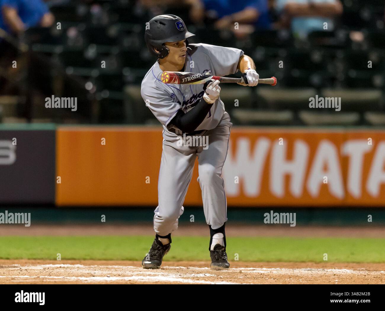 23 maggio 2018: T.J. Black (1) interno dell'Arkansas centrale durante i Southland Conference Championships 2018. Partita 4: Houston Baptist University vs Central Arkansas al Constellation Field Sugar Land, Texas. Houston Baptist ha vinto in sette inning 14 - 4 (Credit Image: &Copy; Maria Lysaker/CSM via ZUMA Wire) Foto Stock