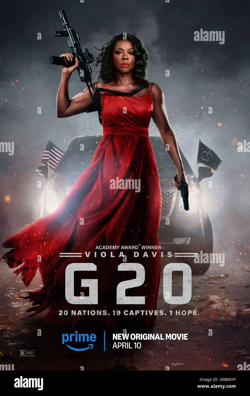 10 aprile 2025. TITOLO: G20. STUDIO: Amazon Studios. DIRETTORE: Patricia Riggen. TRAMA: I terroristi prendono il controllo del vertice del G20 con il presidente Sutton, portando la sua esperienza di governo e militare per difendere la sua famiglia, la sua compagnia e il mondo. PROTAGONISTA: VIOLA DAVIS nel ruolo della presidente Danielle Sutton poster art. (Credit Image: © Amazon Studios/Entertainment Pictures/ZUMAPRESS.com) SOLO PER USO EDITORIALE! Non per USO commerciale! Foto Stock