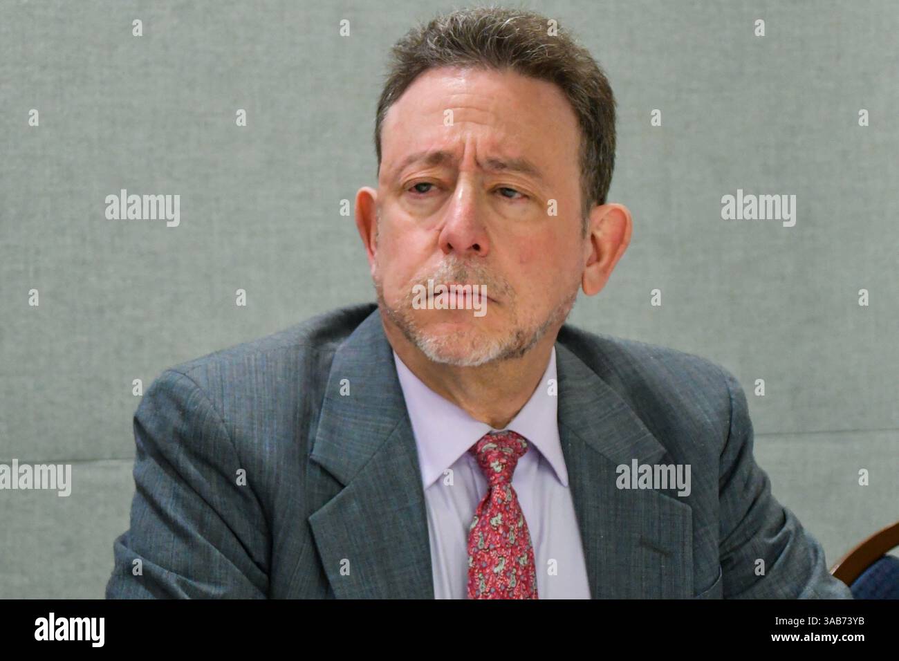 Steve Herman, capo corrispondente nazionale della VOA e partecipante a Suit to Prevent Voice of America shut-down. 1 aprile 2025. Foto Stock