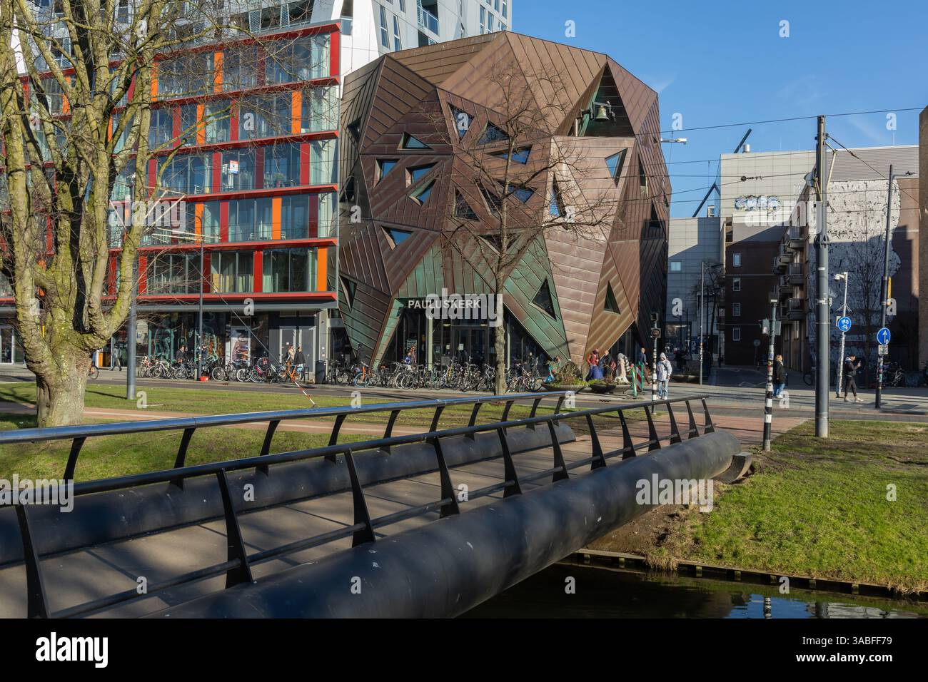 Rotterdam, Paesi Bassi. 2 febbraio 2025. Pauluskerk Rotterdam. Il Centro Diaconal Pauluskerk è per tutte le persone a Rotterdam che non possono sopravvivere Foto Stock