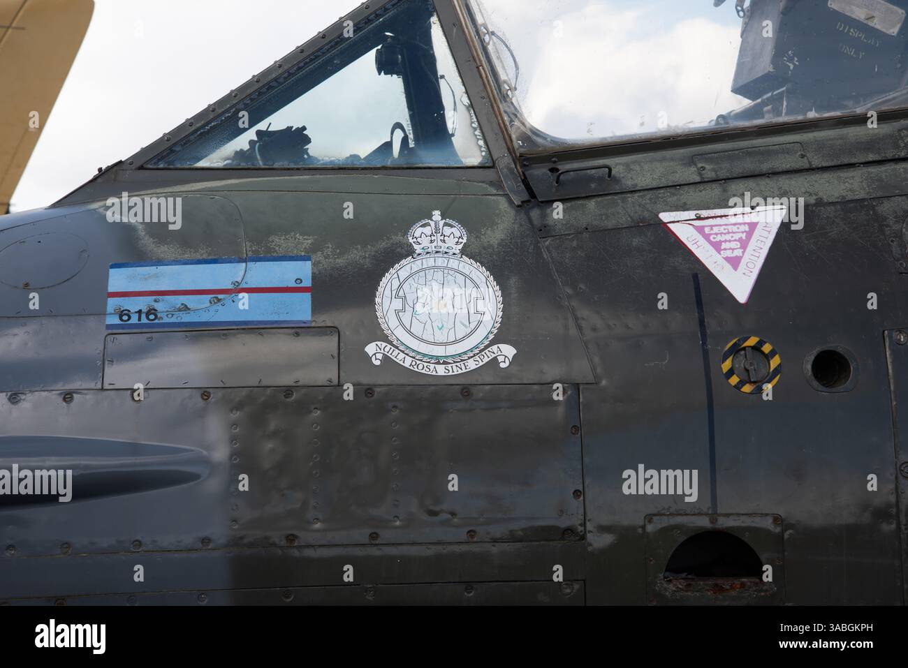 Gloster Meteor F8, Yorkshire Air Museum, Elvington, Yorkshire, Inghilterra, Regno Unito Foto Stock