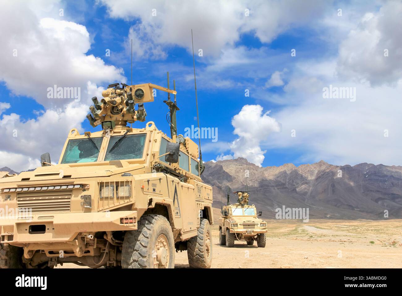 L'RG-31 "Nyala" rappresenta una notevole aggiunta alla classe MRAP (Mine-Resistant, Ambush-Protected) di veicoli blindati, prodotti da BAe Systems Foto Stock