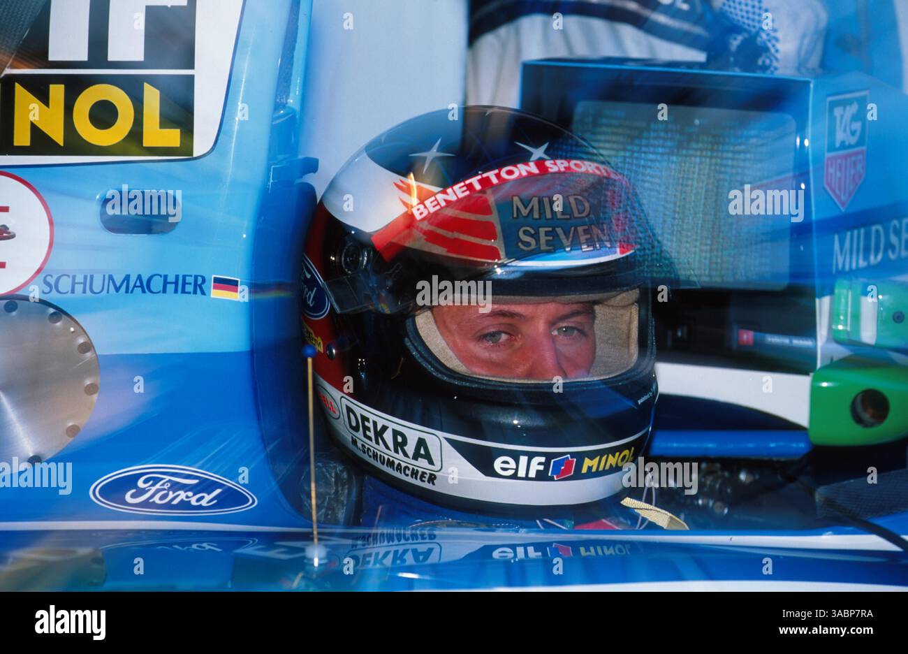 Michael Schumacher, 2° posto,..GP giapponese, Suzuka, 6 novembre 1994 (Credit Image: ©Sutton Motorsports/ZUMA Press) Foto Stock