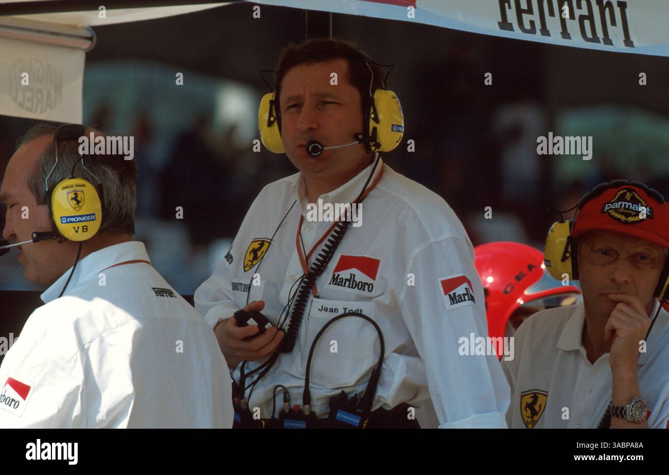 Jean Todt (fra) Direttore sportivo Ferrari. San Marino GP 1994 (immagine di credito: ©Sutton Motorsports/ZUMA Press) Foto Stock