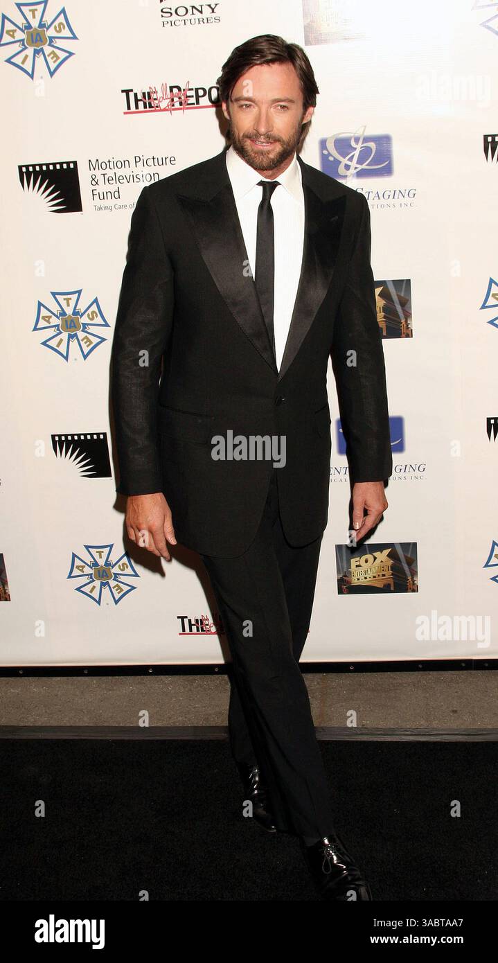 20 ottobre 2007; Hollywood, California, Stati Uniti; l'attore HUGH JACKMAN all'evento benefico " A fine Romance" per il Motion Picture and Television Fund tenutosi presso i Sony Studios credito obbligatorio: foto di Paul Fenton/ZUMA Press. (©) Copyright 2007 di Paul Fenton Foto Stock